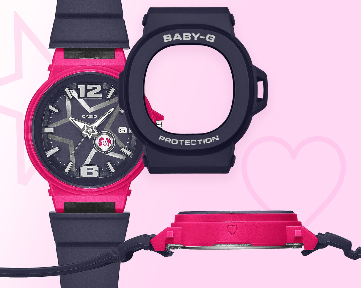 BGA-10D Reloj Baby-G de señorita correa de resina análogo