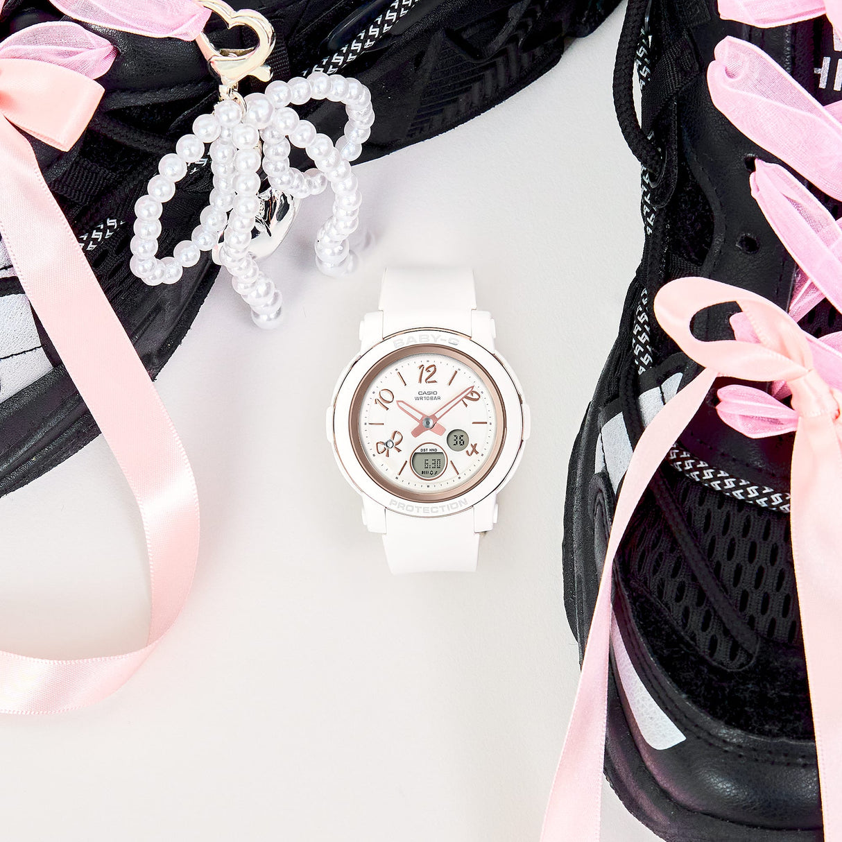 BGA-290 Reloj Baby-G de dama pulsera de resina doble hora