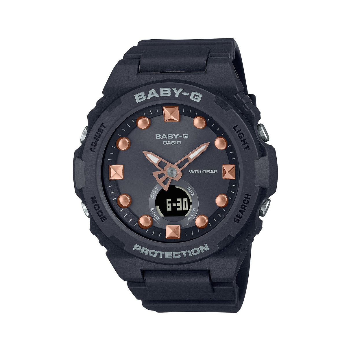 BGA-320-1A Baby-G Reloj Doble hora Pulsera de Caucho para dama