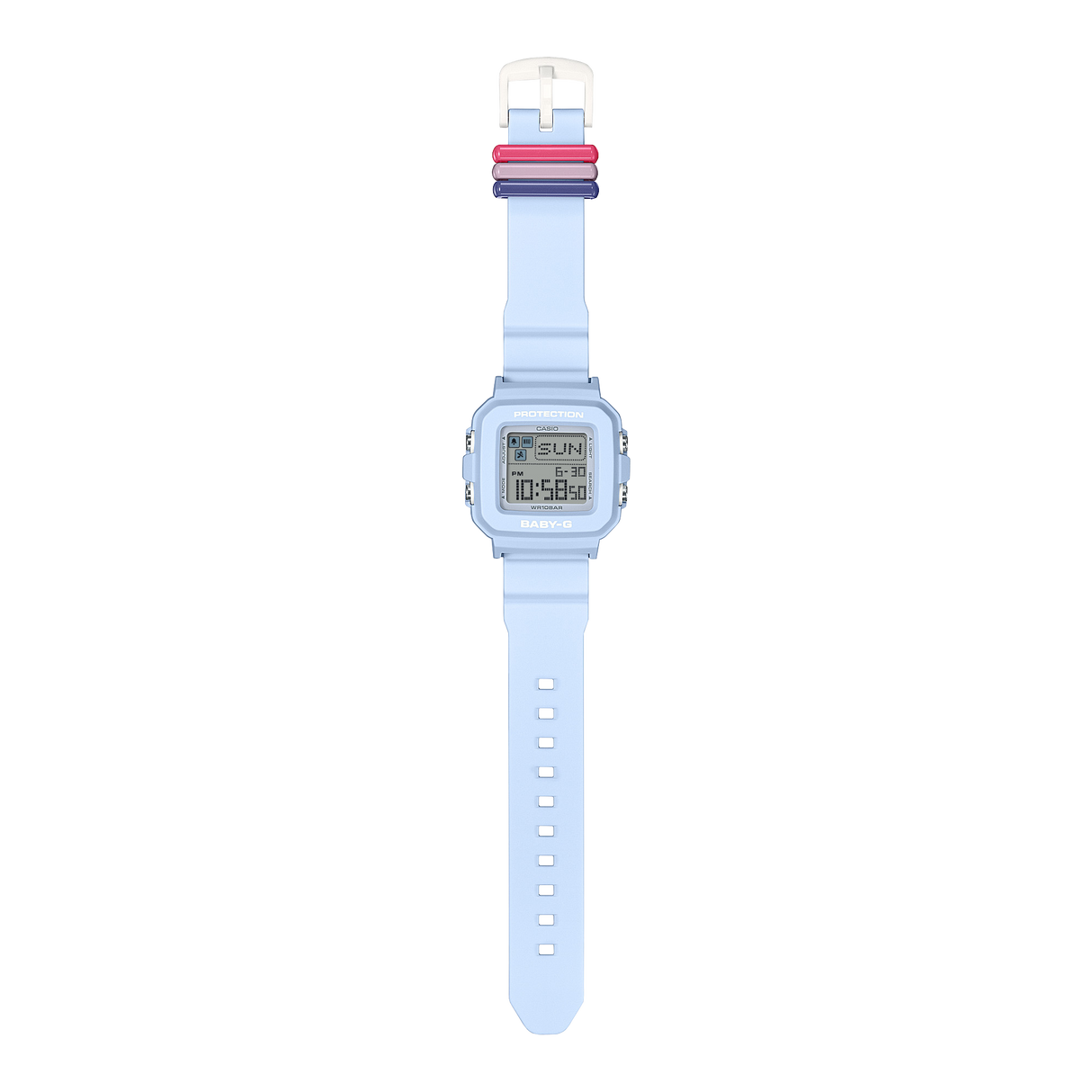 BGD-10 Reloj Baby-G de dama pulsera de caucho digital