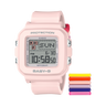 BGD-10 Reloj Baby-G de dama pulsera de caucho digital