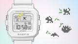BGD-10 Reloj Baby-G de dama pulsera de caucho digital