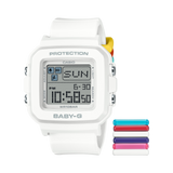 BGD-10 Reloj Baby-G de dama pulsera de caucho digital