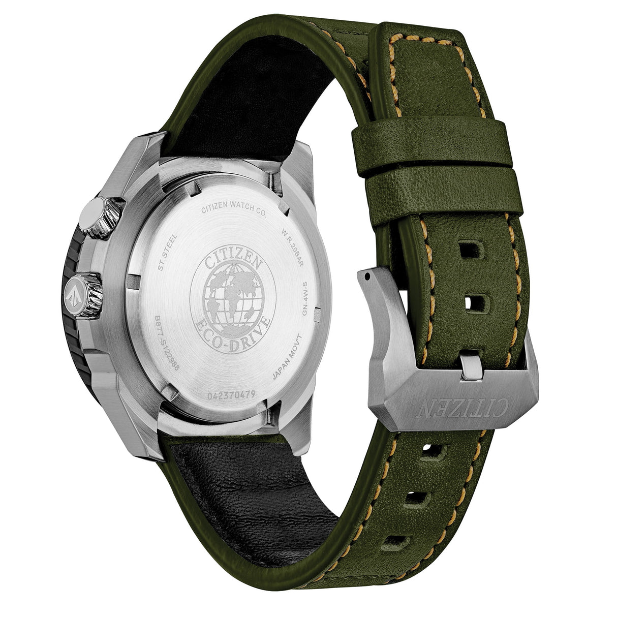 BJ7138-04E Reloj Citizen Promaster Eco Drive Nighthawk de hombre pulsera de cuero