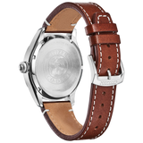 BM6838-17L Reloj Citizen Garrison de caballero pulsera de cuero