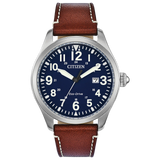 BM6838-17L Reloj Citizen Garrison de caballero pulsera de cuero