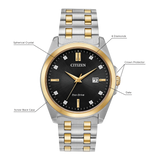 BM7107-50E Reloj Citizen Peyten de hombre correa de acero inoxidable