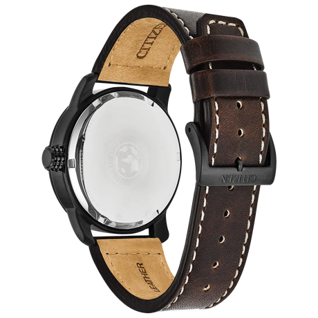 BM8478-01L Reloj Citizen Garrison de caballero pulsera de piel
