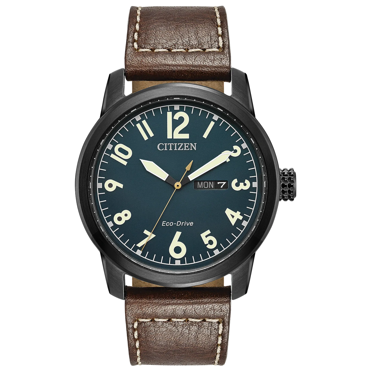 BM8478-01L Reloj Citizen Garrison de caballero pulsera de piel