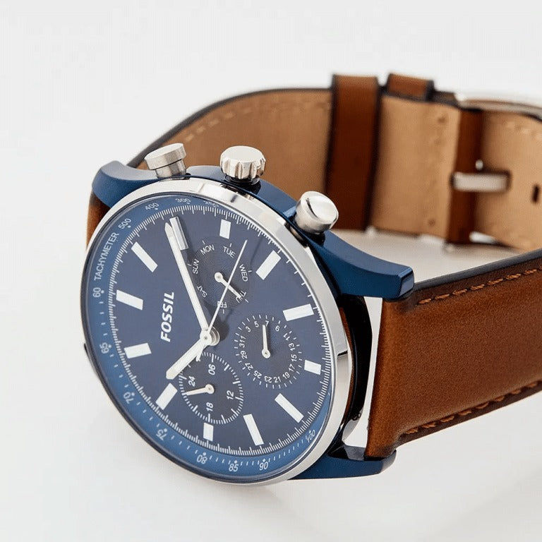 Reloj Fossil Análogo para Caballero Pulsera de Cuero