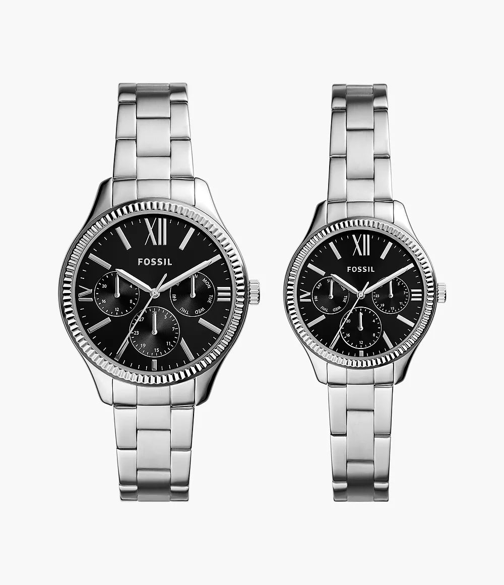 Set de reloj Fossil para hombre y mujer