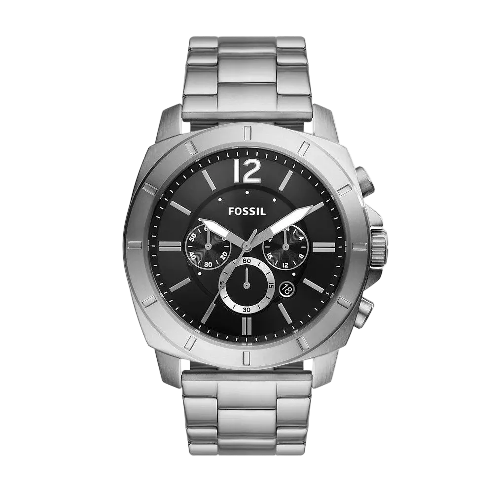 Fossil Privateer Cronógrafo Reloj para Hombre Pulsera de Metal Análogo 48 mm