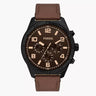 Reloj Fossil Brox de caballero correa de piel