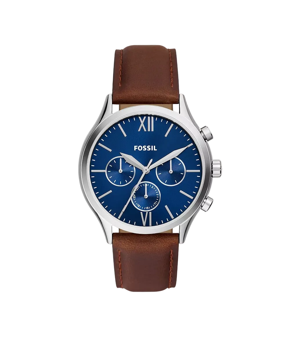 Fossil Fenmore Multifunction Reloj para Hombre Pulsera de Cuero Análogo