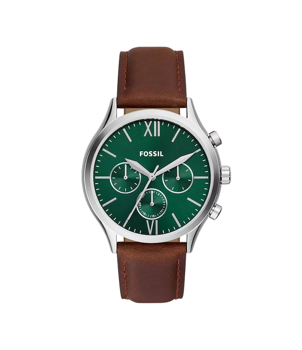 Fossil Fenmore Multifunction Reloj para Hombre Pulsera de Cuero Análogo