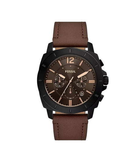 Fossil Privateer Reloj Análogo para Hombre Pulsera de Cuero