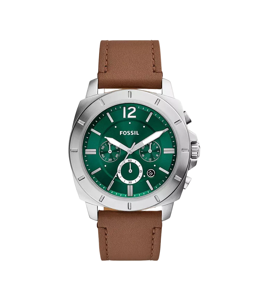Fossil Privateer Reloj Análogo para Hombre Pulsera de Cuero
