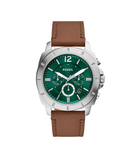 Fossil Privateer Reloj Análogo para Hombre Pulsera de Cuero