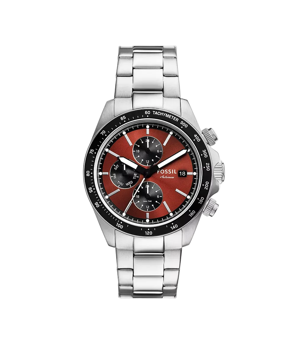 Fossil Autocross Reloj para Caballero Pulsera de Metal Análogo