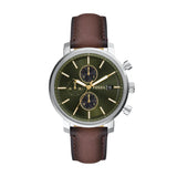 Reloj Fossil Rhett de caballero pulsera de piel