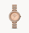 Fossil Karli Reloj Análogo para Mujer Pulsera de Metal