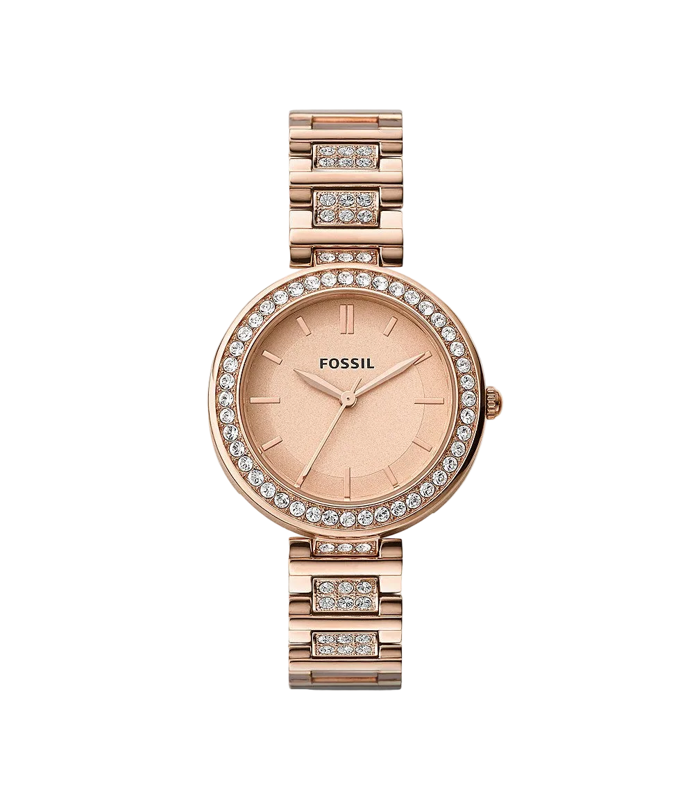 Fossil Karli Reloj Análogo para Mujer Pulsera de Metal