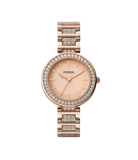 Fossil Karli Reloj Análogo para Mujer Pulsera de Metal