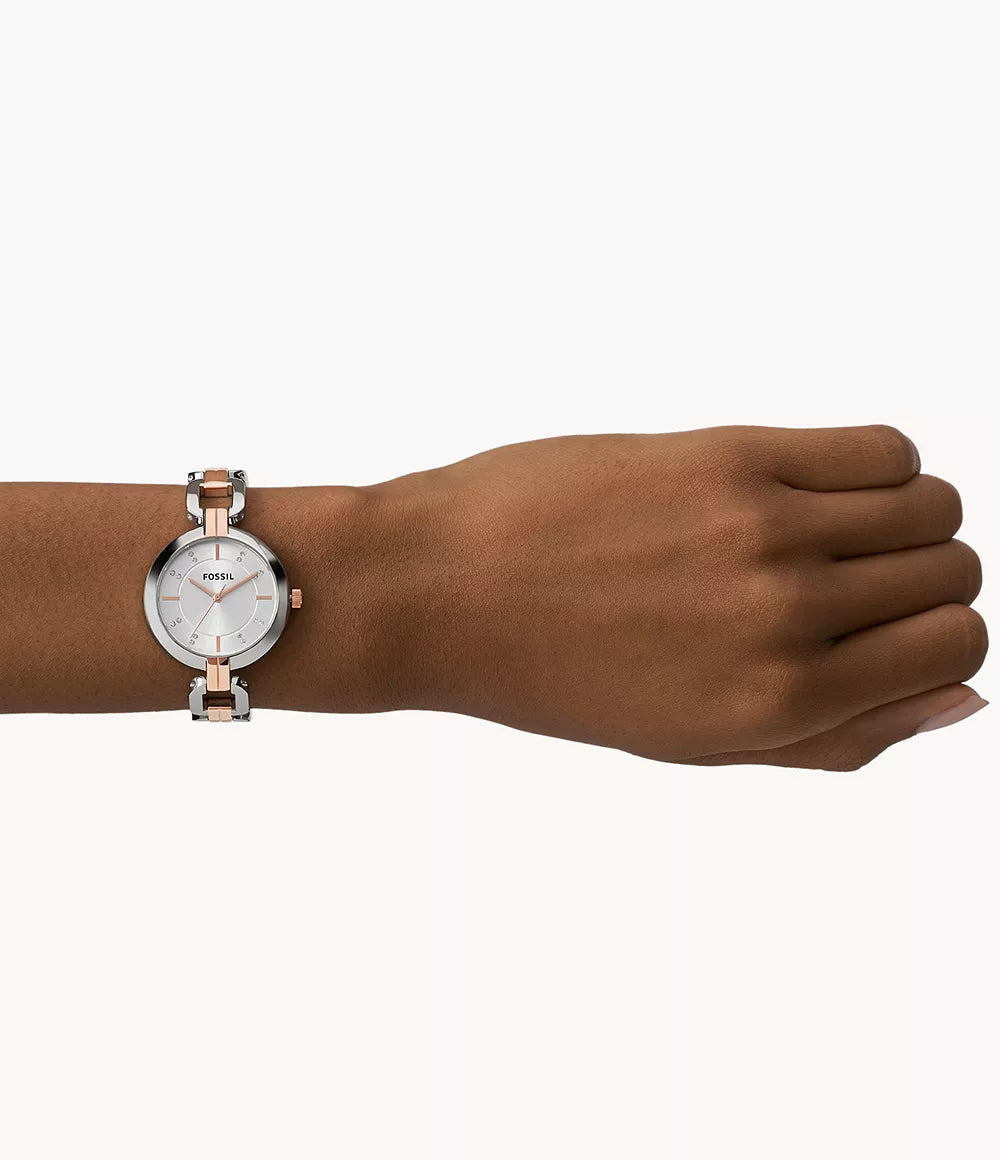 Reloj Fossil Kerrigan de dama pulsera de metal