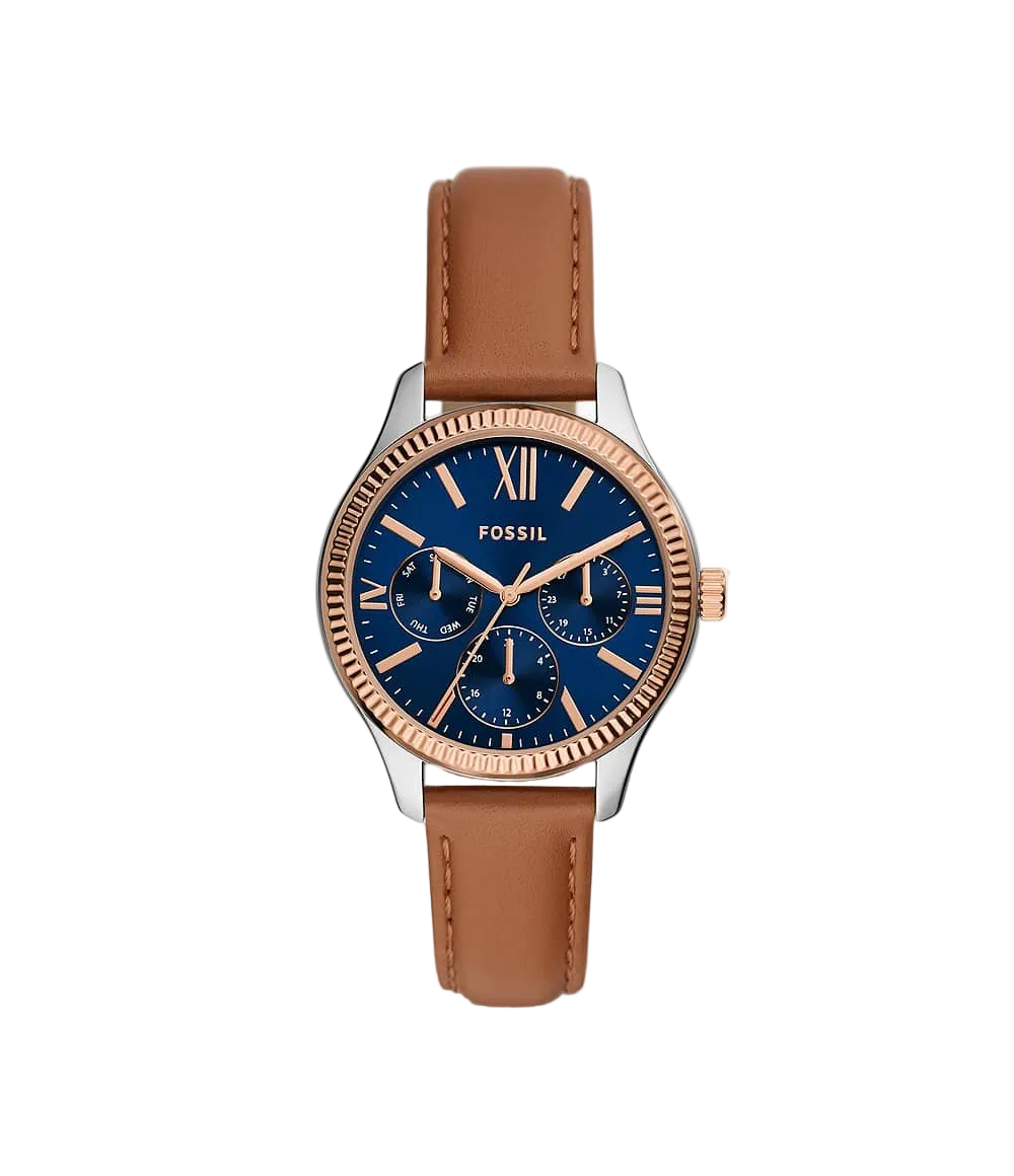 Reloj Fossil Rye Análogo para Señorita Pulsera de cuero