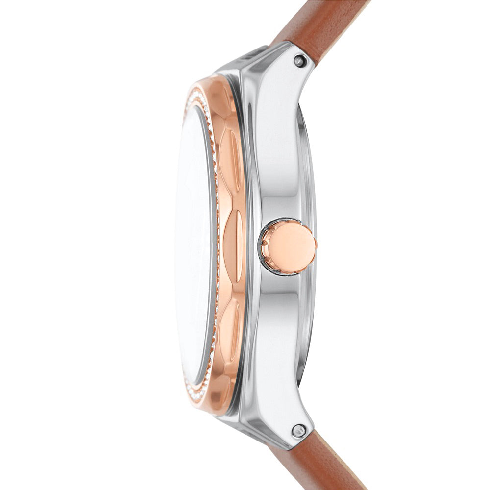 Reloj Fossil Eevie de dama banda de piel 30 mm