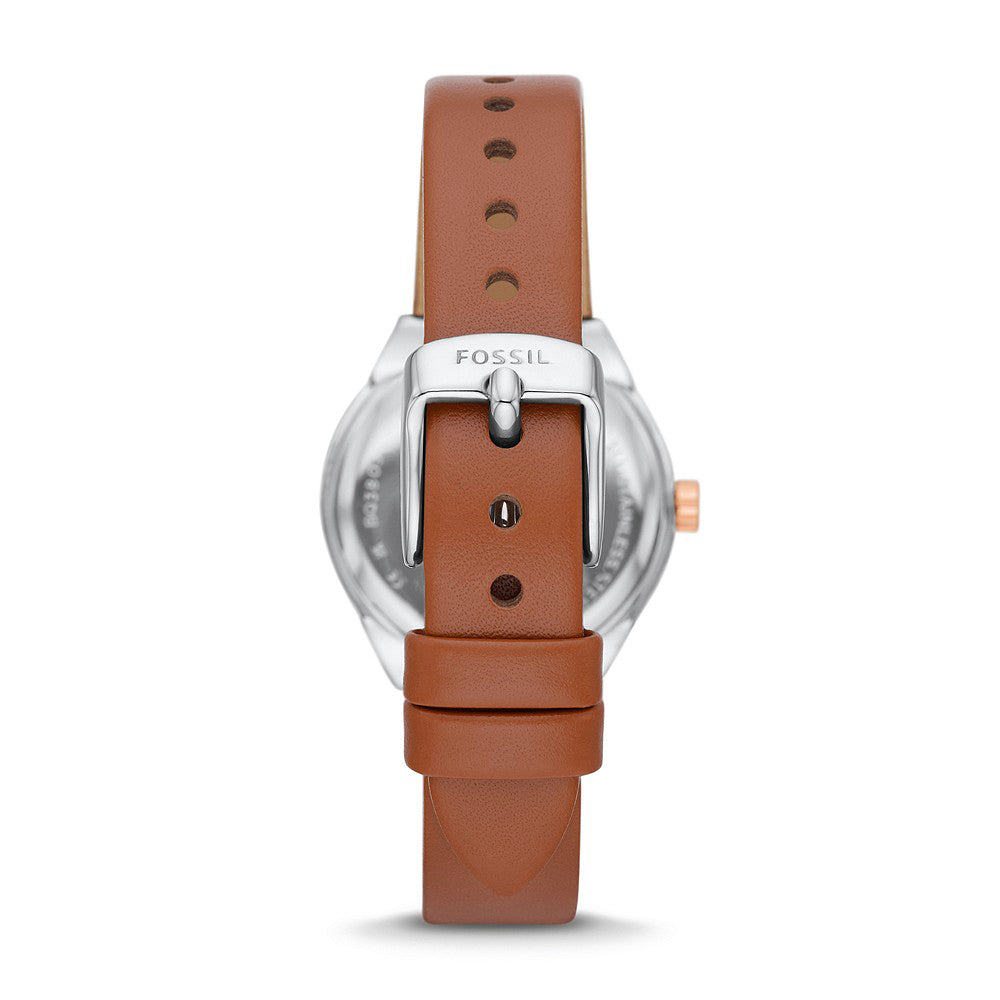 Reloj Fossil Eevie de dama banda de piel 30 mm