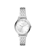 Fossil Laney Reloj Análogo para Mujer Pulsera de Metal