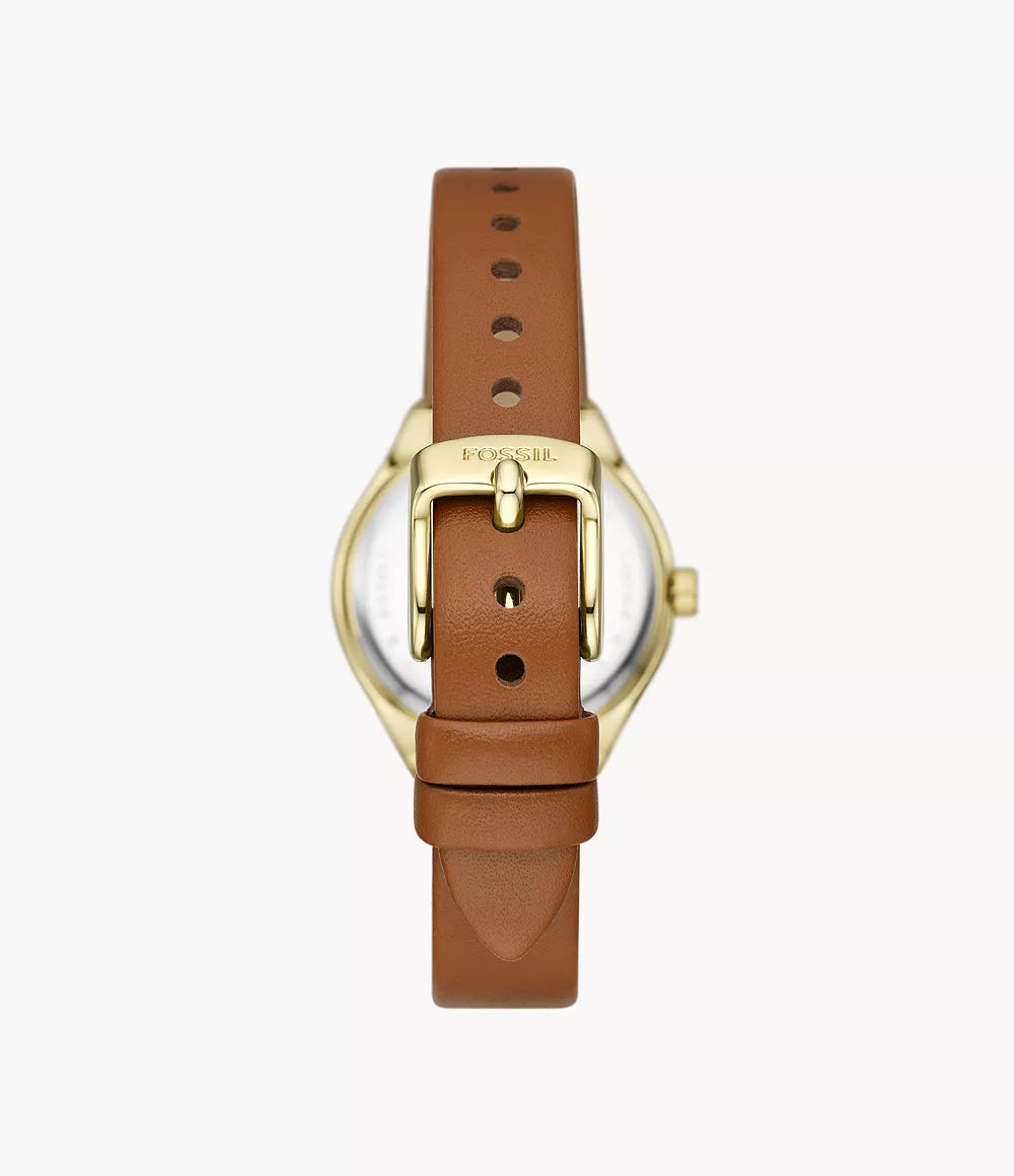 Reloj Fossil Eevie de dama banda de piel 30 mm
