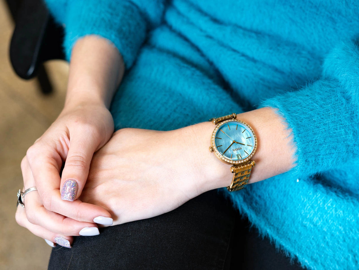 Reloj Fossil Tillie de dama pulsera de metal 36 mm