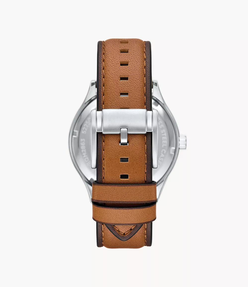 Fossil Fenmore Multifunction Reloj para Hombre Pulsera de Cuero Análogo