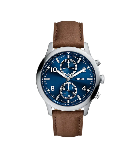 Reloj Fossil Bennett de hombre pulsera de piel 45 mm