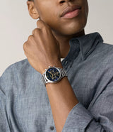 Fossil Fenmore Reloj Análogo para Hombre Pulsera de Metal