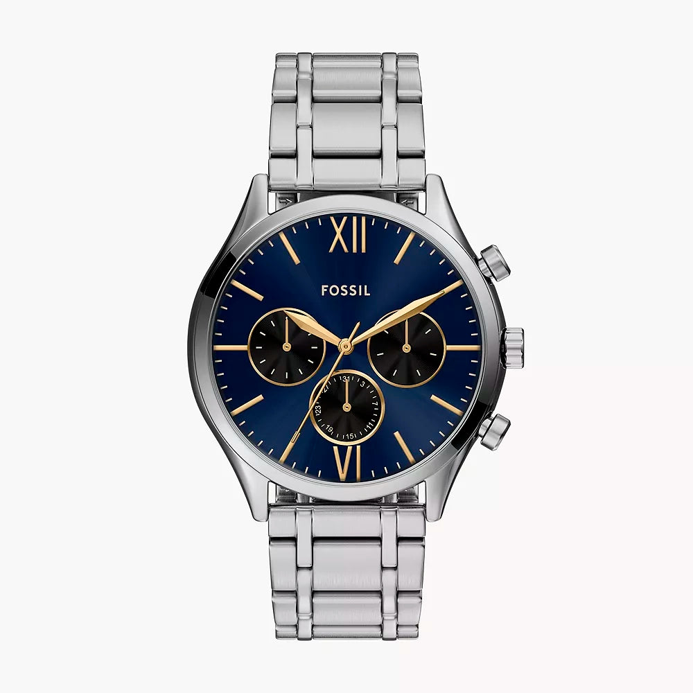 Fossil Fenmore Reloj Análogo para Hombre Pulsera de Metal