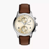 Reloj Fossil Bennett de hombre pulsera de piel 45 mm