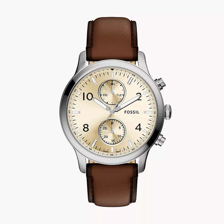 Reloj Fossil Bennett de hombre pulsera de piel 45 mm