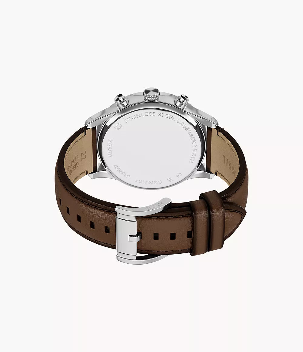 Reloj Fossil Bennett de hombre pulsera de piel 45 mm
