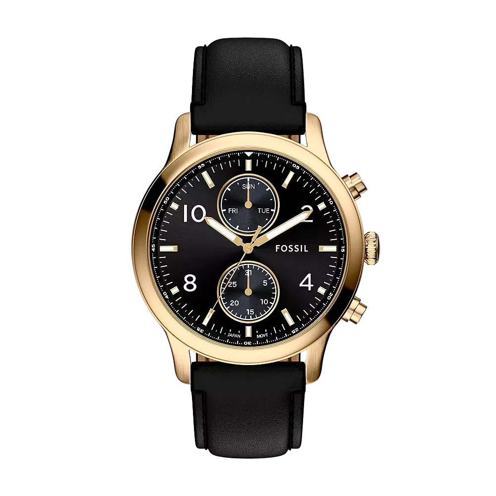 Reloj Fossil Bennett de hombre pulsera de piel 45 mm