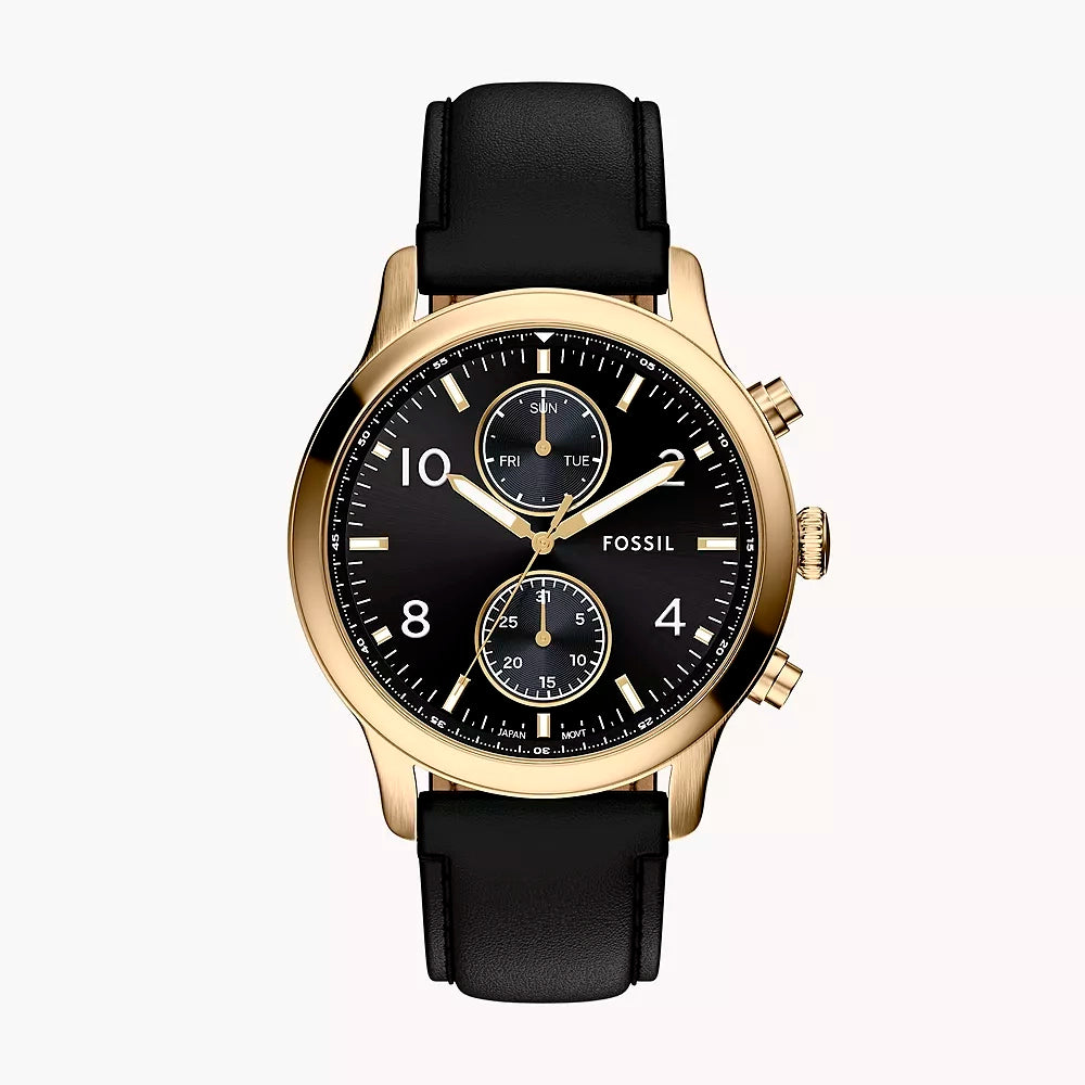 Reloj Fossil Bennett de hombre pulsera de piel 45 mm