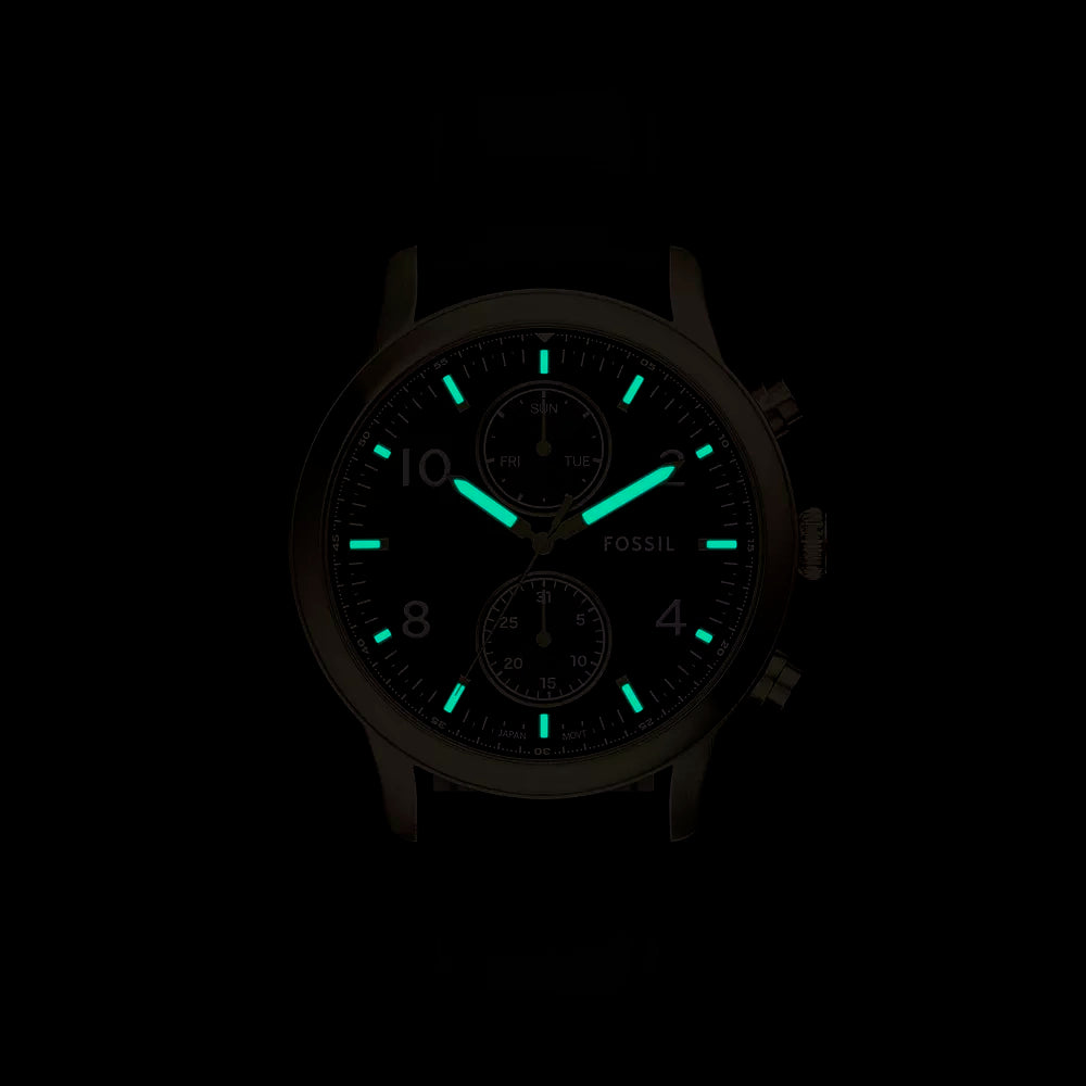 Reloj Fossil Bennett de hombre pulsera de piel 45 mm