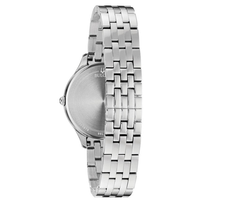 96L270  Bulova Reloj con Acento de Cristal para Mujer