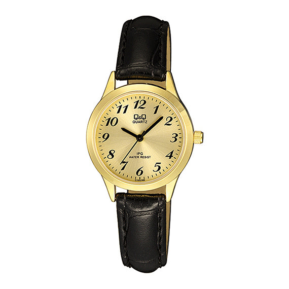 C153J Reloj QQ para Mujer Pulsera de Cuero