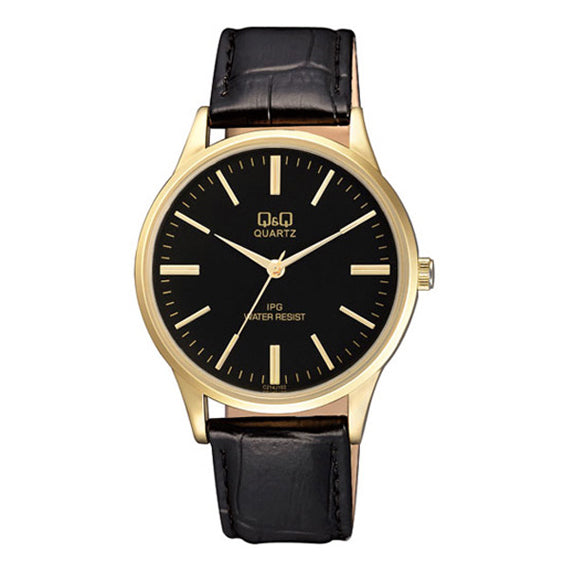 C214J QQ Reloj Análogo de Cuero para Hombre