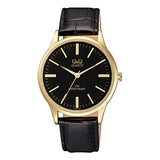 C214J QQ Reloj Análogo de Cuero para Hombre