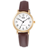 C35A Reloj QQ para Mujer pulsera de Cuero