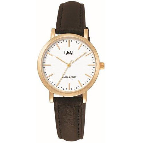 C35A Reloj QQ para Mujer pulsera de Cuero